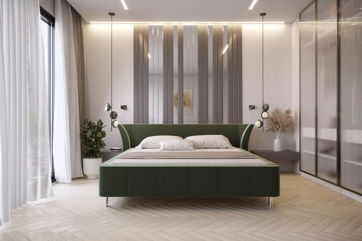 Gepolstertes Bett - ART80295